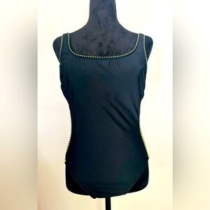 Miraclesuit Black/Yellow One Piece Swimsuit 12